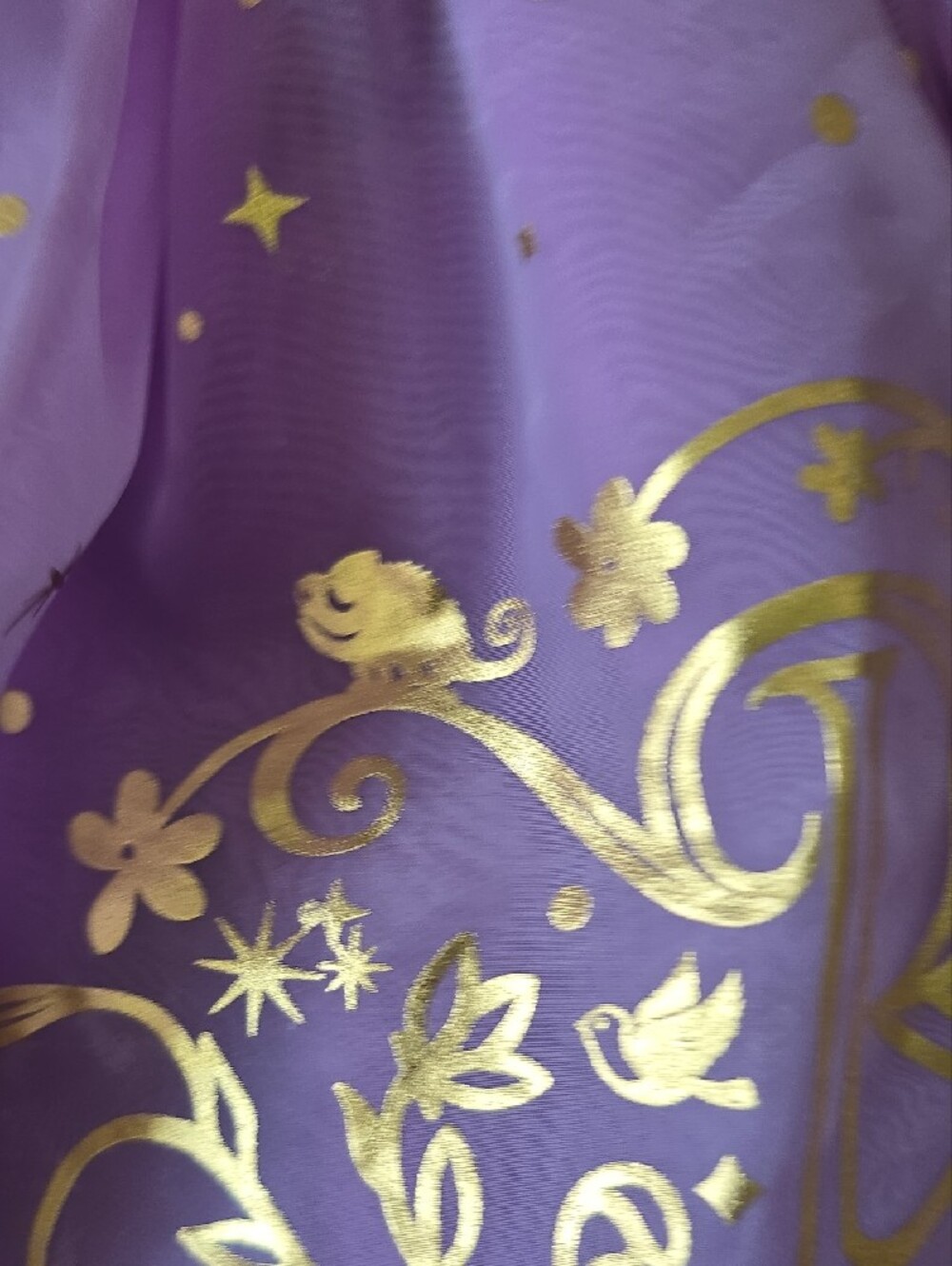 Disney Lilac Princess Dress with Gold Accents - Picture 4 of 7